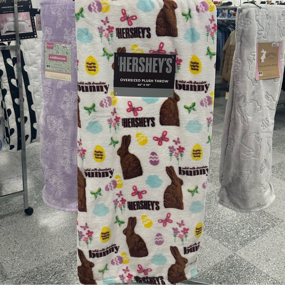Hershey's Easter Bunny Plush Throw Blanket